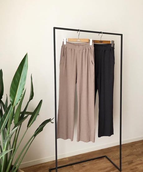 RIB FLARE PANTS