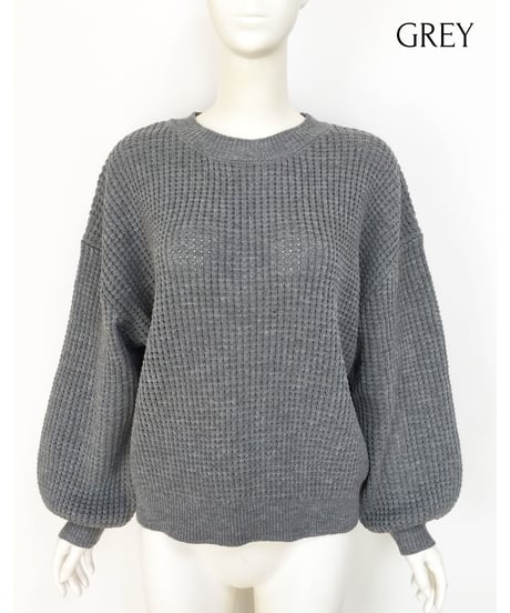 WAFFLE KNIT TOPS