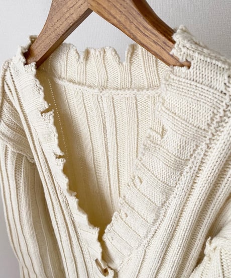 KNIT CARDIGAN×TANK DRESS