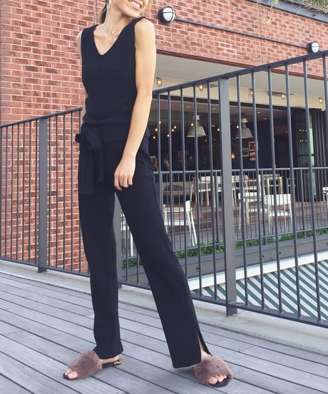 SLIT RIB KNIT PT