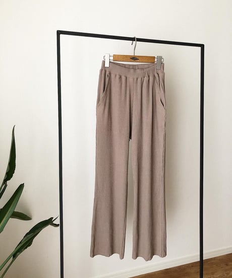 RIB FLARE PANTS