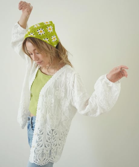 COTTON LACE CARDIGAN