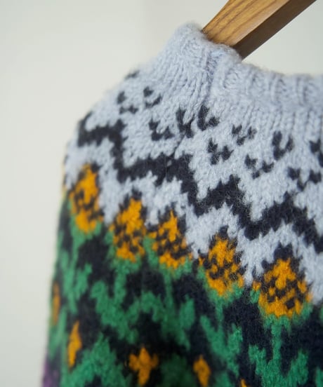 FLOWER FAIR ISLE KNIT