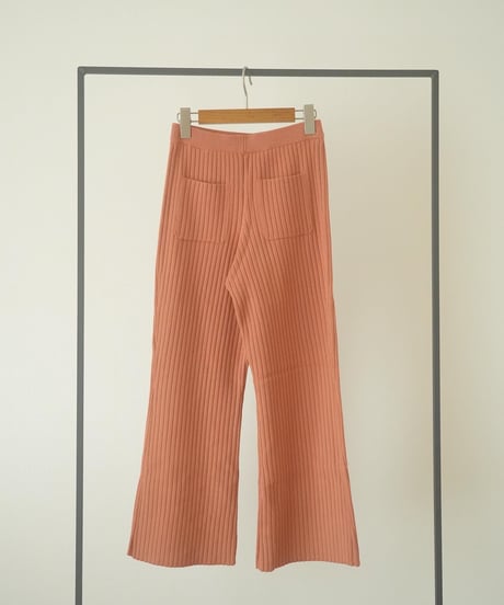 WIDE RIB KNIT PANTS