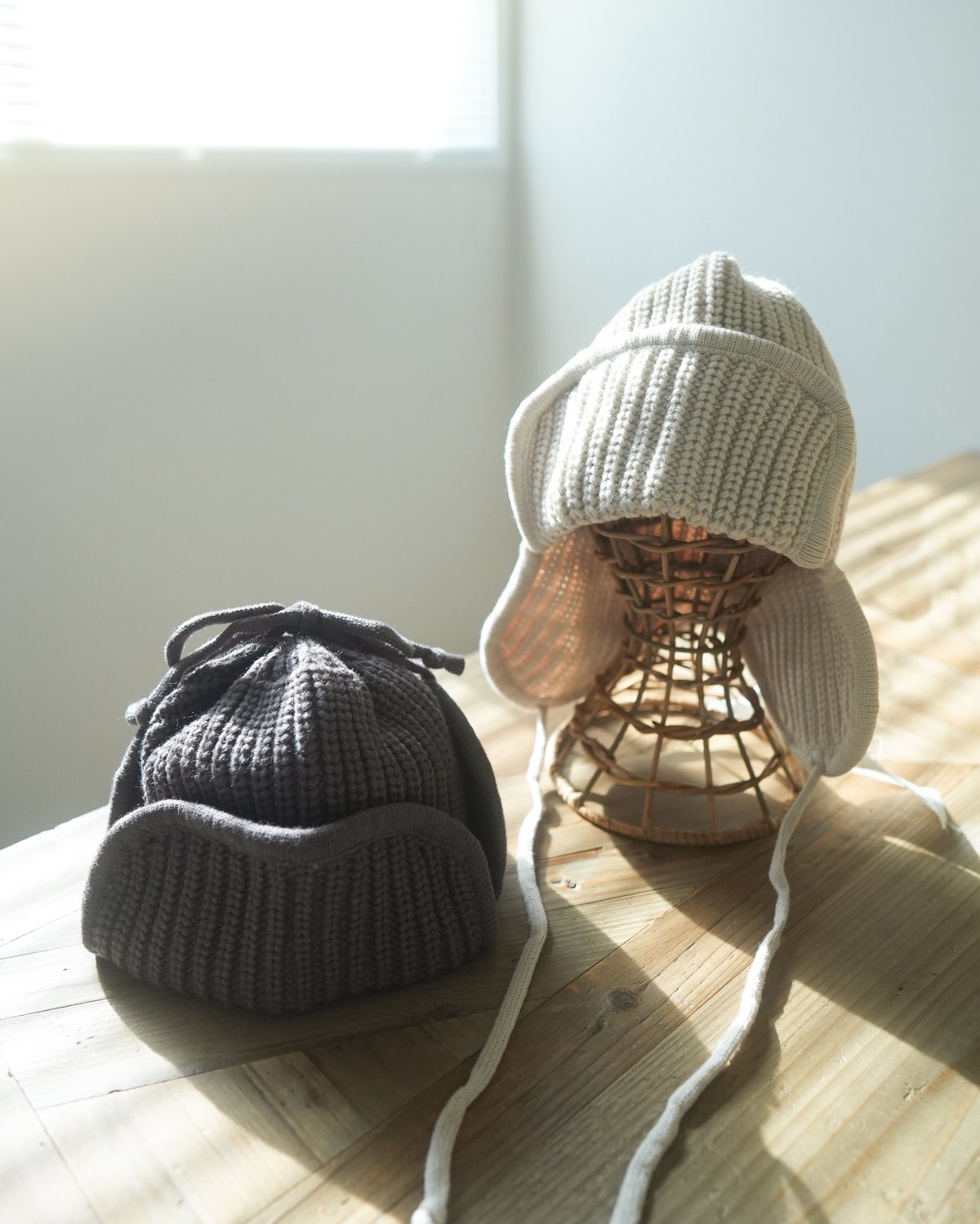 帽子 SOL soonerorlaterHAND-KNITTED FLIGHT CAP SOL soonerorlater / HAND-KNITTED FLIGHT CAP / M