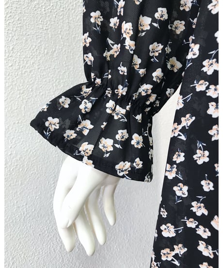 FLOWER HIGH NECK OP