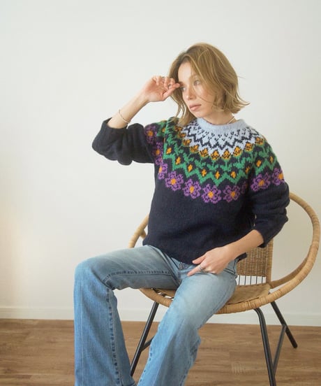 FLOWER FAIR ISLE KNIT
