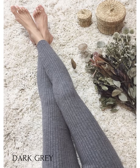 RIB KNIT LEGGINGS