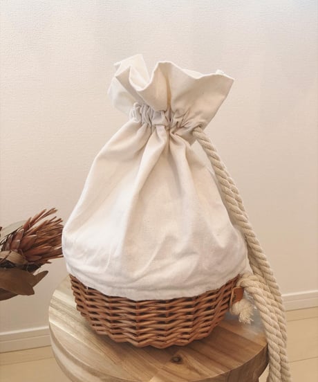 RATTAN × COTTON BAG
