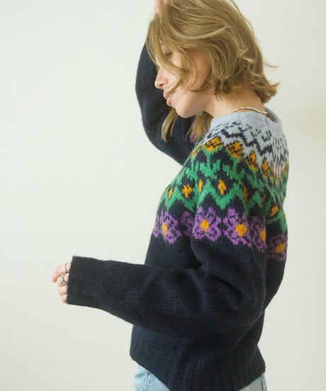 FLOWER FAIR ISLE KNIT