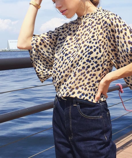 LEOPARD CHIFFON BL