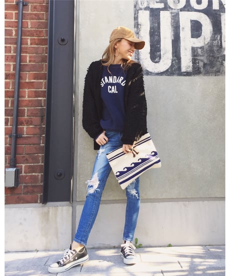 HARD BROKEN SKINNY PT(L.BLUE)