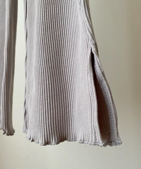 RIB FLARE PANTS