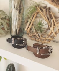 SILVER BUCKLE BELT
