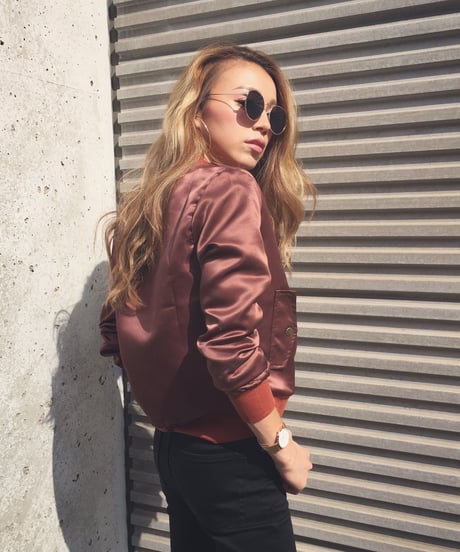 SATIN MA-1 BLOUSON