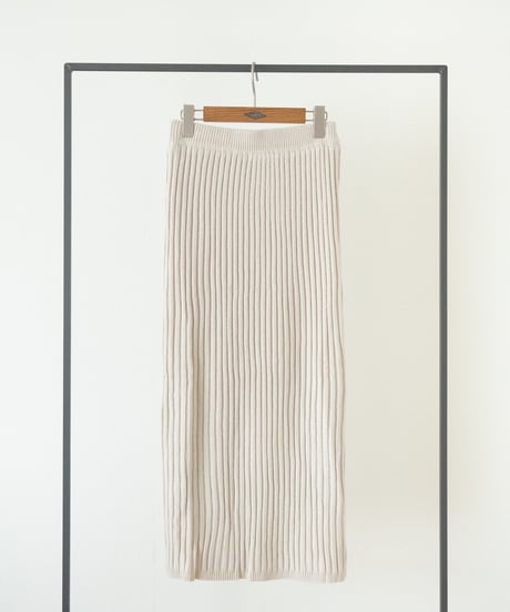 RIB KNIT SKIRT