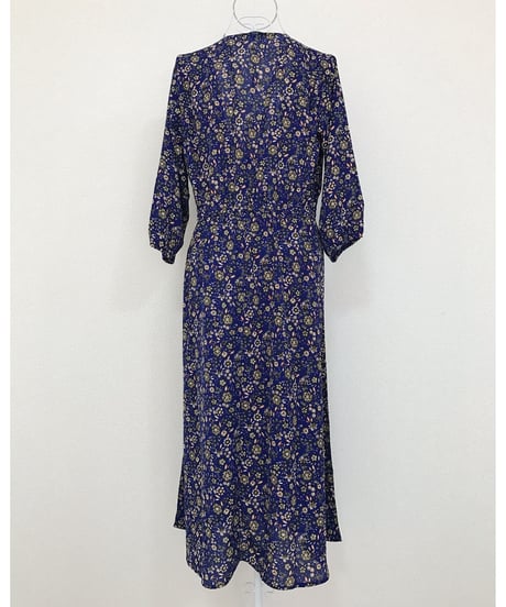 VINTAGE FLOWER GOWN(BLUE)