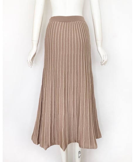PLEATED KNIT SK