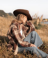 EVERYDAY CHECK OVERSHIRT - BROWN