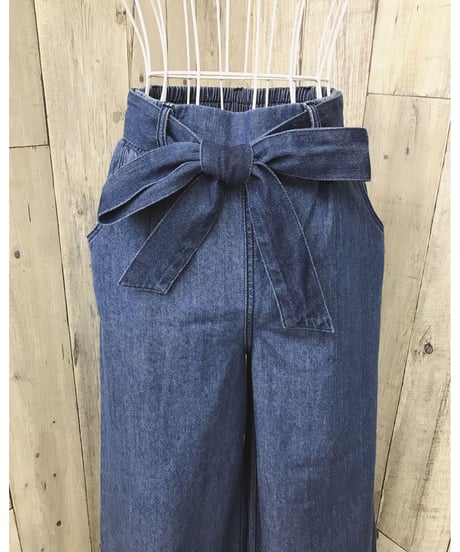 DENIM RIBBON WIDE PT