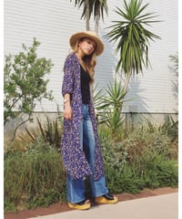 VINTAGE FLOWER GOWN(BLUE)