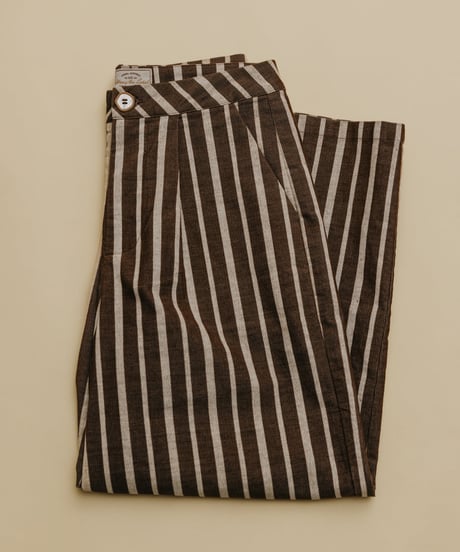 GABBI - STRIPED CORD PANTS