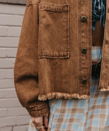 WESTON DARK BROWN DENIM JACKET
