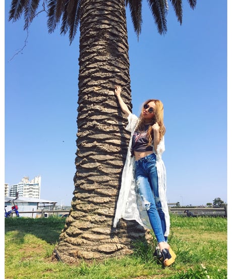 CUT OFF  SKINNY PT(L.BLUE)