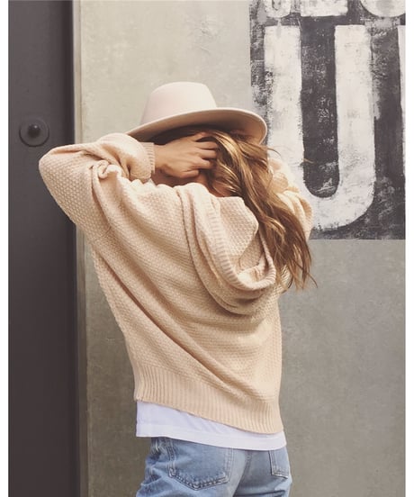 BUTTON KNIT HOODIE