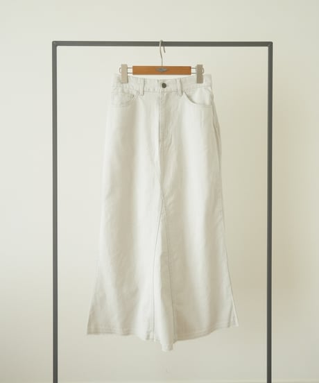 DENIM/TWILL LONG SKIRT
