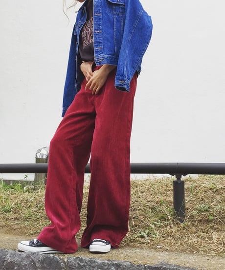 CORDUROY WIDE PT(ベルト付き)