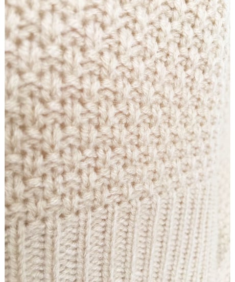 BUTTON KNIT HOODIE