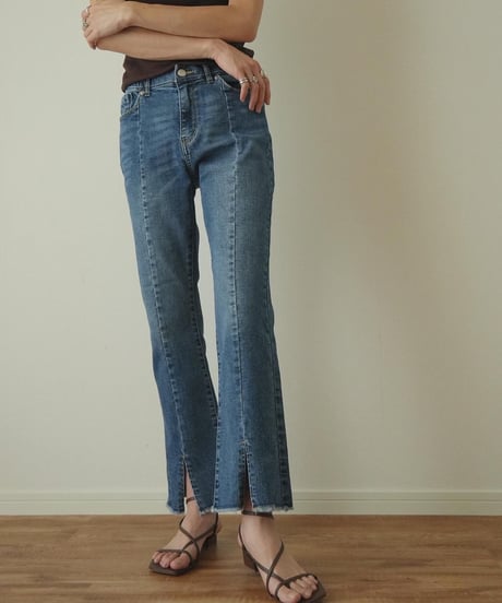 SLIT DENIM PANTS
