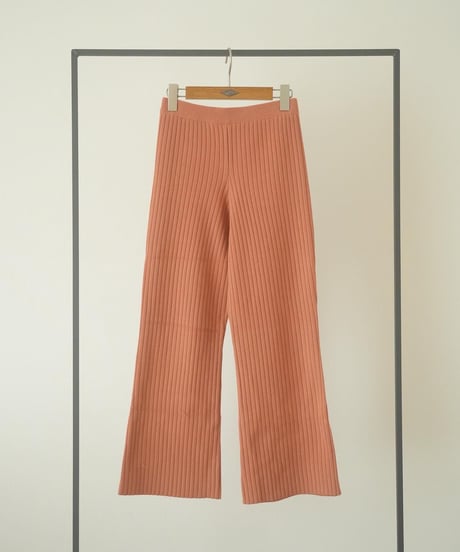 WIDE RIB KNIT PANTS