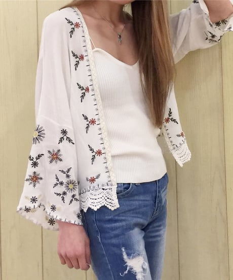 EMBROIDERY CARDIGAN