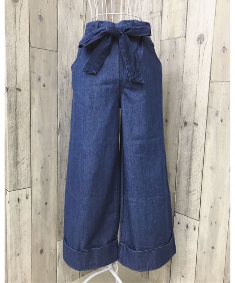 DENIM RIBBON WIDE PT