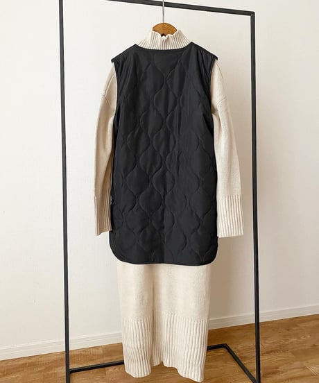 KNIT OP×QUILTING VEST