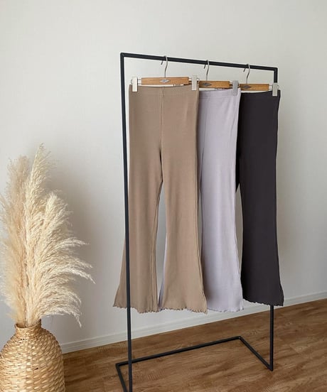RIB FLARE PANTS