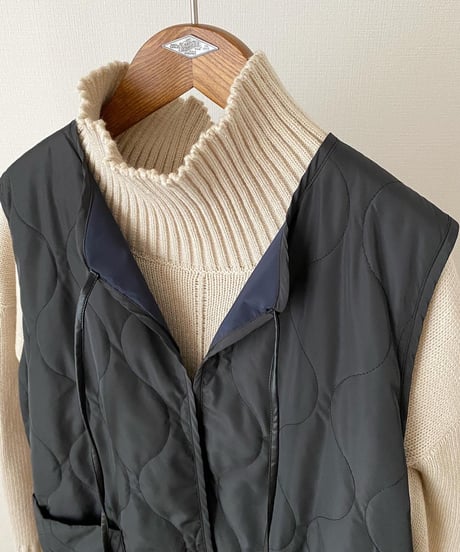 KNIT OP×QUILTING VEST