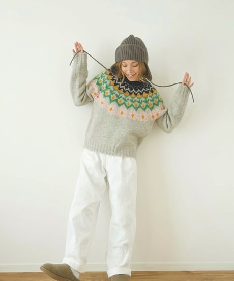 FLOWER FAIR ISLE KNIT