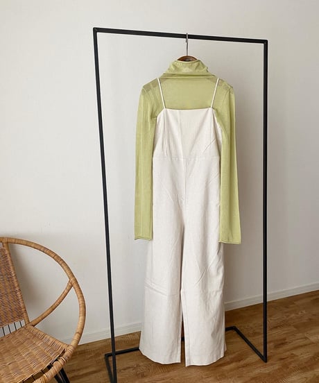 SHEER KNIT×ROMPERS