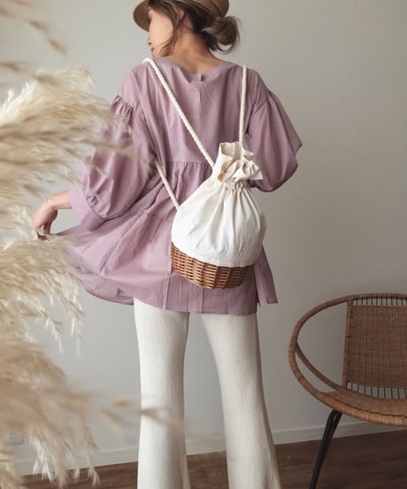 RATTAN × COTTON BAG