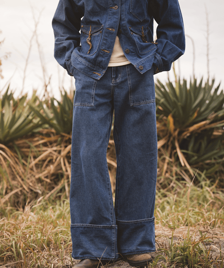 HORIZON STITCH WIDE DENIM PANTS