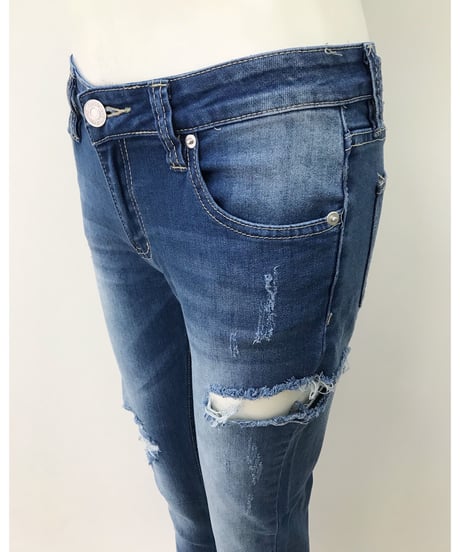 SIDE RIPPED SKINNY PT
