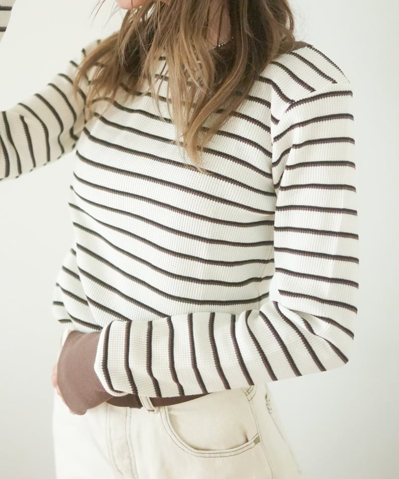 あび　Border Thermal Top THERMAL BORDER TOPS | Sun Vivian