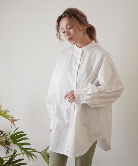 BAND COLLAR SHIRT