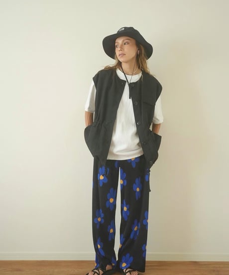 FLOWER PLEATED PT