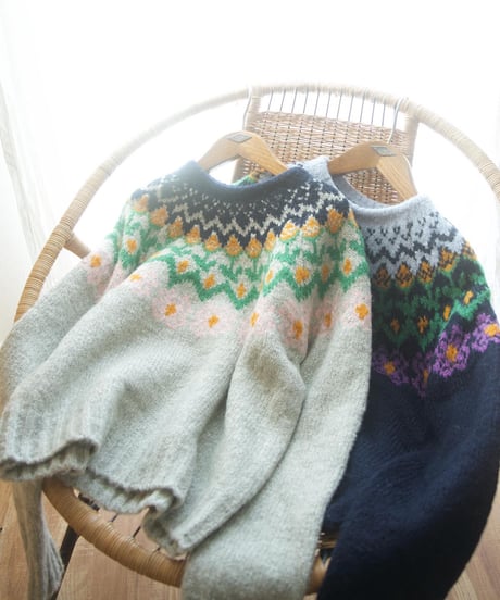 FLOWER FAIR ISLE KNIT