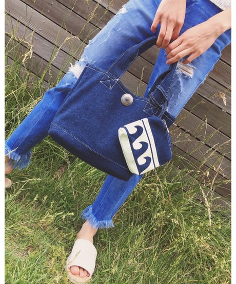 DENIM WAVE BAG
