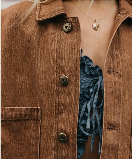 WESTON DARK BROWN DENIM JACKET